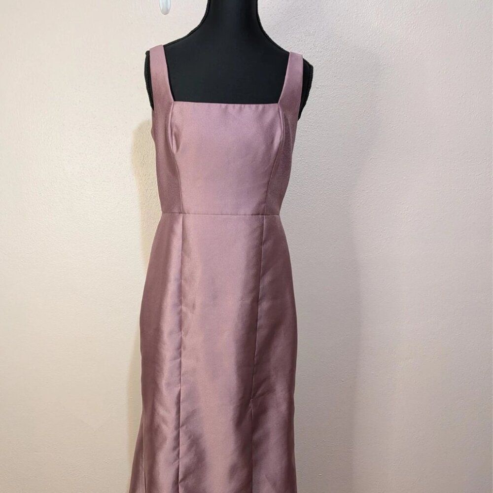 Bella Dusty Rose Pink BB135 Maxi Sleeveless Formal Dress Size 10 - Picture 3 of 15